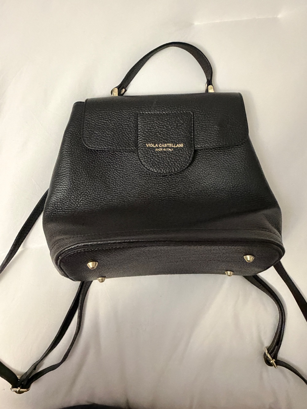 Viola Castellani Pebble Leather Backpack